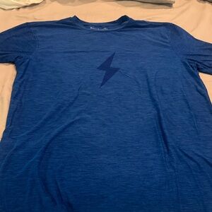 Men's Blue Lightning Graphic Short Sleeve Tee